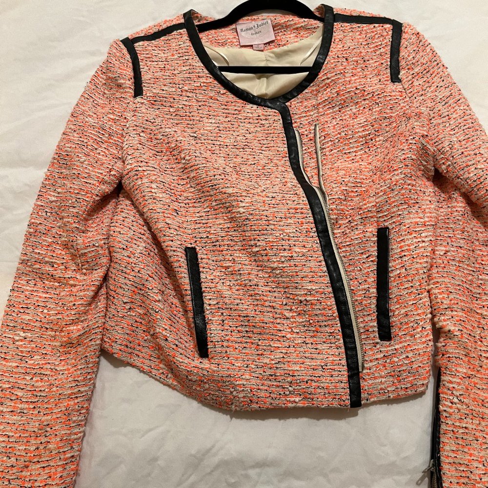 Romeo & Juliet Couture Jacket size medium, tweed Chanel style